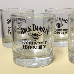 New 4 Jack Daniels Honey Rocks Glasses